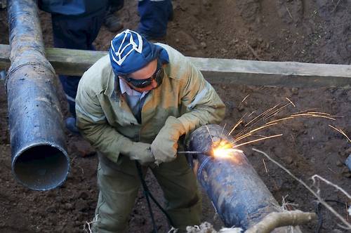 Неразъемное соединение газопровода сварка труб